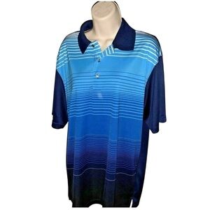Ben Hogan Navy Blue Performance Polo Shirt 2XL Men’s Plus Size Stretch Golf Polo